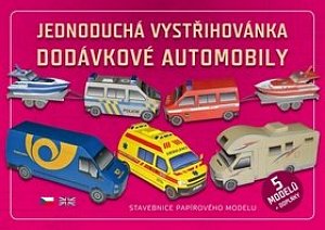 Jednoduchá vystřihovánka dodávkové automobily - Stavebnice papírového modelu