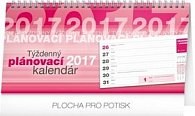 Plánovací kalendár riadkový - stolový kalendár 2017