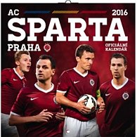 Kalendář nástěnný 2016 - AC Sparta Praha, poznámkový  30 x 30 cm