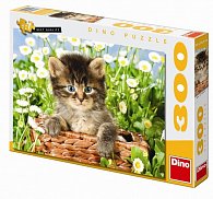 Kotě v koši - puzzle 300 dílků