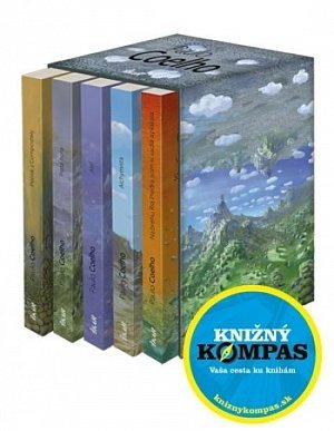 Paulo Coelho – darčekový box (Alchymista, Alef, Na brehu Rio Piedra som si sadla a plakala, Piata hora, Pútnik z Compostely)