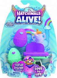 Hatchimals hrací set s krmicí židlí pro zvířátka