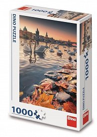 Puzzle 1000 dílků Labutě na Vltavě