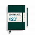 Leuchtturm1917 Zápisník 120G Forest Green Medium A5 tečkovaný