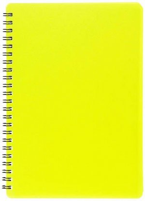Plastic blok NEON žlutý A5, linka, 60 listů