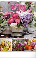 Nástenný kalendár Kvety 2025, 33 × 46 cm