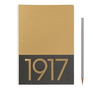 LEUCHTTURM1917 LEUCHTTURM1917, Jottbook A5, 2 KS v balení , GOLD, linky 355529