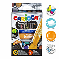 Carioca temperové barvy v tyčince Metallic, 6 ks, mix barev