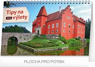 Kalendář stolní 2018 - Tipy na výlety, 23,1 x 14,5 cm