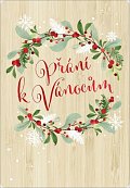 Bambusové přání - vánoční věnec