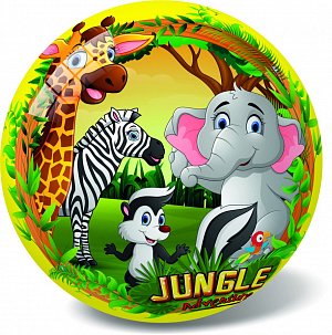 Míč Safari nafouknutý 23cm v síťce