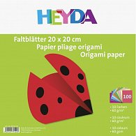 HEYDA Papíry na origami 20 x 20 cm ( 100 ks )