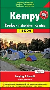 Česko kempy automapa 1:500 000