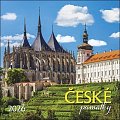 Kalendář 2026 České památky, nástěnný, 33 x 33 cm