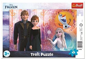 Trefl Puzzle Frozen - Šťastné vzpomínky / 15 dílků