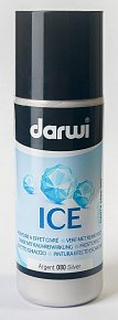 DARWI ICE satinovací barva na sklo 80ml stříbrná