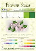 Flower Foam Speciální pěnová guma A4 - zelené barvy 6 ks