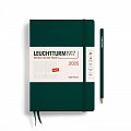 Leuchtturm1917 Daily Planner Medium (A5) 2025 Forest Green