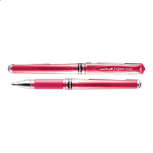 UNI SIGNO gelový roller UM-153, 1,0 mm, metalicky červený