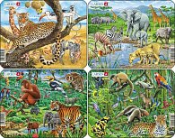 Puzzle MINI - Exotická zvířata/11 dílků (4 druhy), 2.  vydání