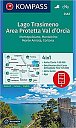Lago Trasimeno, Area Protetta Val d´Orcia, Montepulciano, Montalcino, Monte Amiata, Cortona 1:50 000 / turistická mapa KOMPASS 2463