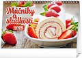 NOTIQUE Stolový kalendár Múčniky a sladkosti 2025, 23,1 x 14,5 cm