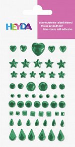 HEYDA dekorační smolepicí kamínky - tmavě zelené