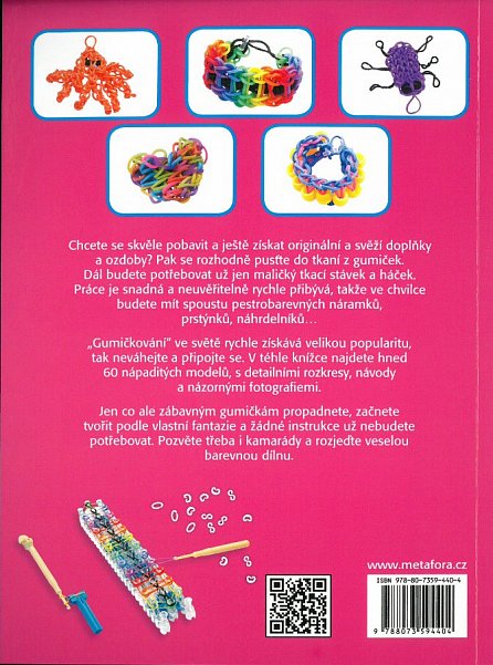 Náhled Gumičky Loom Band - 60 originálních ozdob tkaných z barevných gumiček