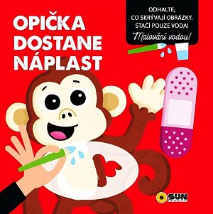 Opička dostane náplast - Malování vodou