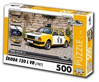 Retro auta Puzzle č. 77 - ŠKODA 120 L VB (1987) - 500 dílků