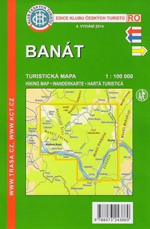 KČT Banát 1:100 000 - Turistická mapa