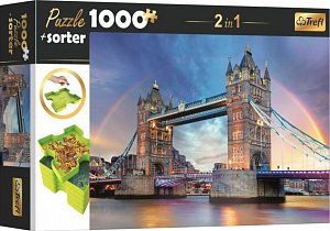 Puzzle s třídičem 2v1: Tower Bridge, Londýn 1000 dílků