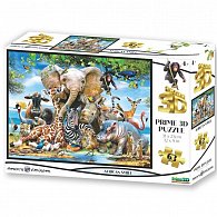 Puzzle 3D - Afrika úsměv 63 dílků