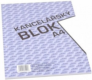 Kancelářský blok A4, čistý, 50 listů