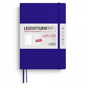 Weekly Planner & Notebook 2026 Medium (A5) 18 Months Ink
