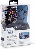 V&A Bookaroo Tech-Tidy - Kilburn Black Floral