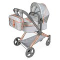 DeCuevas 81777 Skládací kočárek pro panenky 3 v 1 s batůžkem CITY X 2024 - 73 cm