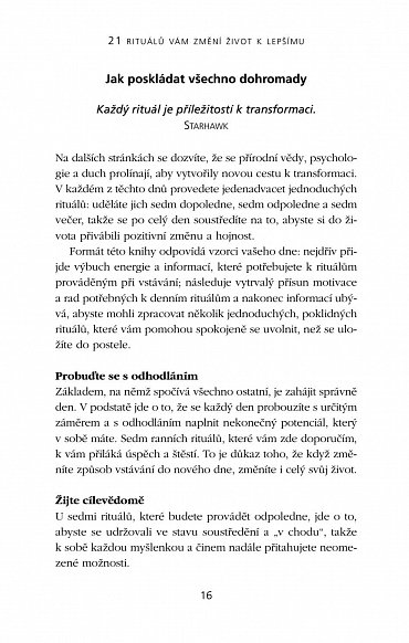 Náhled 21 rituálů vám změní život k lepšímu