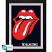 Rolling Stones Zarámovaný plakát -Rty