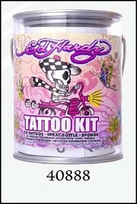 tetování plechovka Ed Hardy Pink