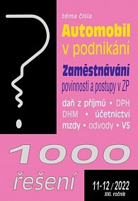 1000 řešení 11-12/2022 Automobil v podnikání