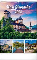 Nástenný kalendár Naše Slovensko 2025, 33 × 46 cm