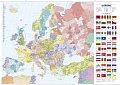 Evropa - administrativní mapa nástěnná, 4.  vydání