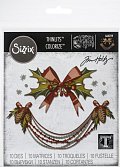 SIZZIX Thinlits vyřezávací kovové šablony - vánoční girlanda 10 ks