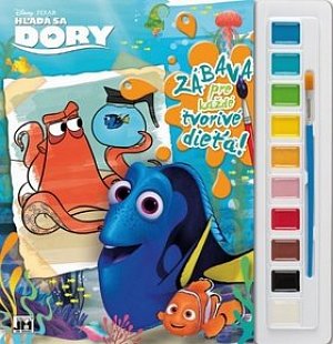 Vymaľovanka s vodovými farbami Hľadá sa Dory