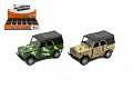 Auto vojenské UAZ-469 B kov 12cm na baterie se zvukem se světlem 2 barvy na zpětný chod 12ks v boxu