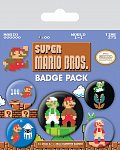 Sada odznaků Super Mario Bross