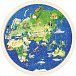 Goki Puzzle Svět 57 dílků - oboustranné, dřevěné