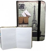 Zápisník s gumičkou 95x140 mm  Paříž A