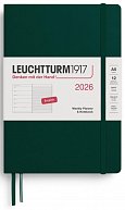 Weekly Planner & Notebook 2026 Medium (A5) Forest Green